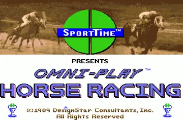 Omni-Play Horse Racing_Disk1 screen shot title